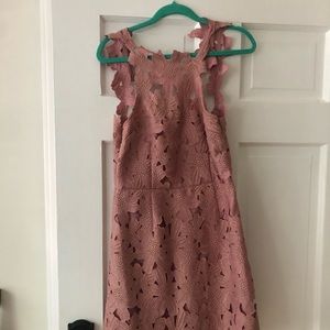 Free People Pink Floral Mini Dress